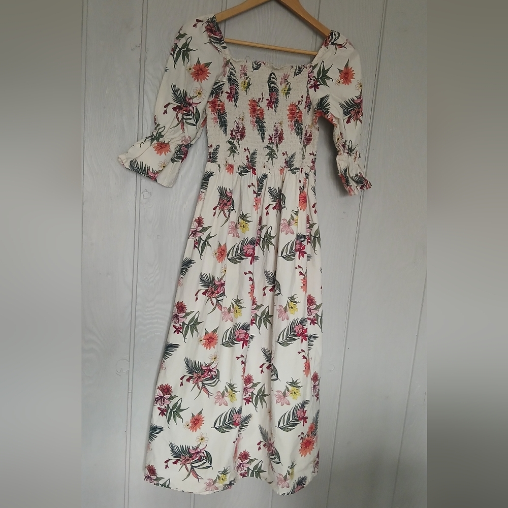 Floral Print Cottage Core Womens Dress Kings Road Size Medium